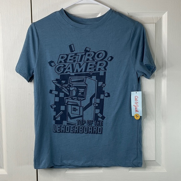 Cat & Jack kids Retro Gamer T-Shirt Various Sizes - Picture 1 of 7